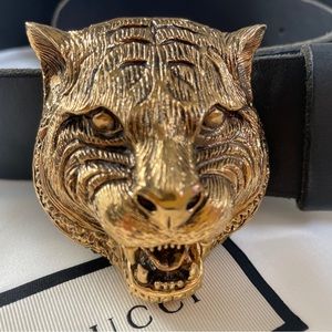 Authentic Gucci gold Tiger Belt.